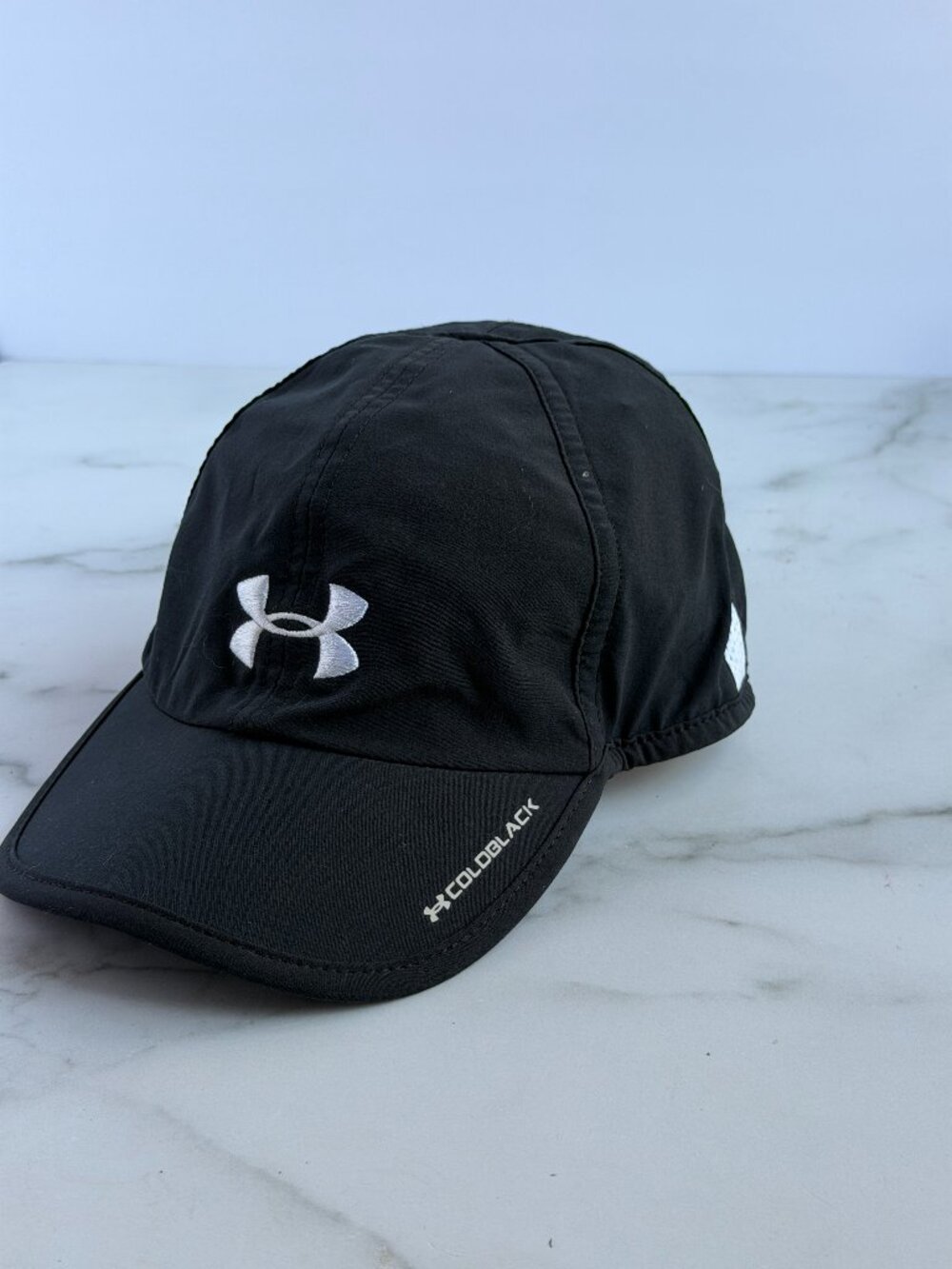 Under Armour ColdBlack Running Hat Womens Black Adjustable Cap